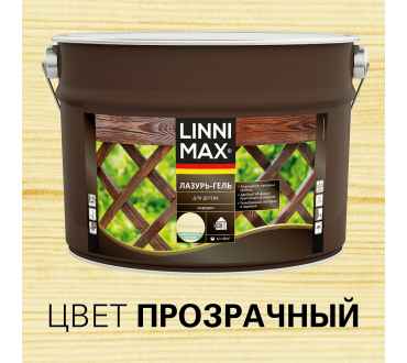 Защитная лазурь-гель для дерева Linnimax, бесцветная (9л)